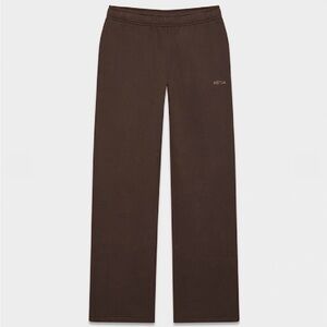 New Aritzia cozy sweatfleece mega straight sweatpants rich mocha brown 2XS